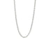 Silver925 cable chain necklace with elongated oval links, lightweight and casual design in 40cm or 45cm length.