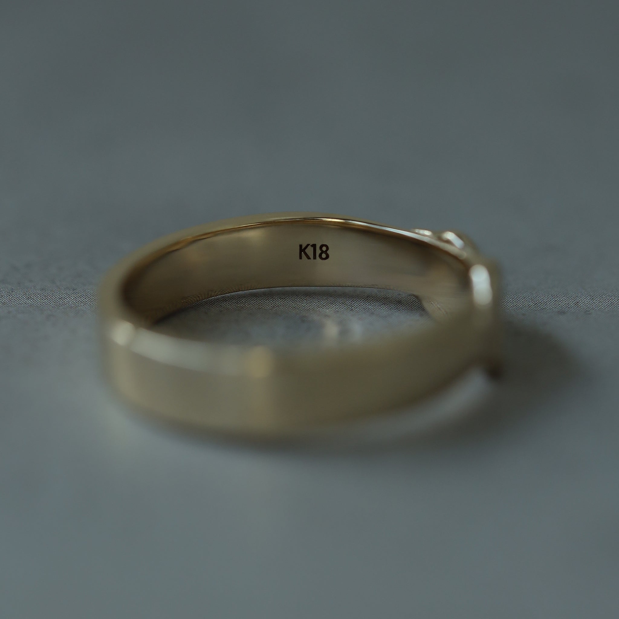 【K18YG】CALM RING 5mm