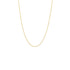 K10YG curved chain necklace with a luxurious, simple design.