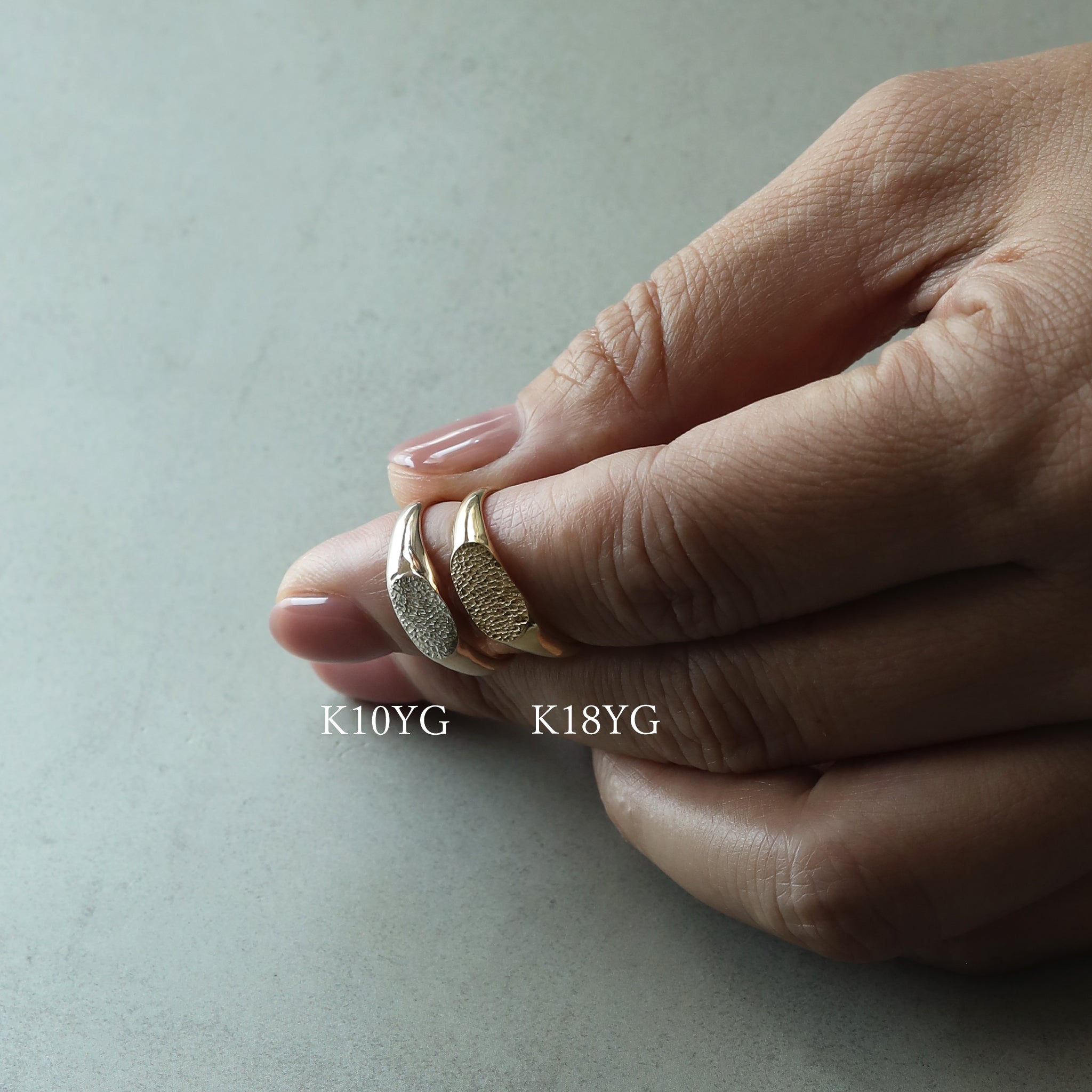 【K10YG】signet"RING"