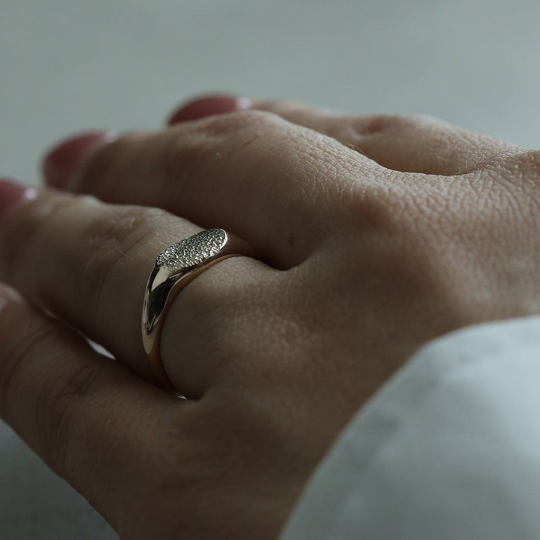 【K10YG】signet&quot;RING&quot;