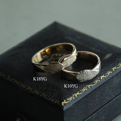 【K10YG】CALM RING 5mm