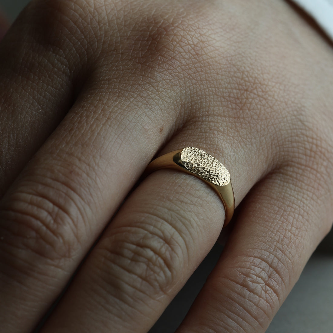 【K18YG】signet&quot;RING&quot;