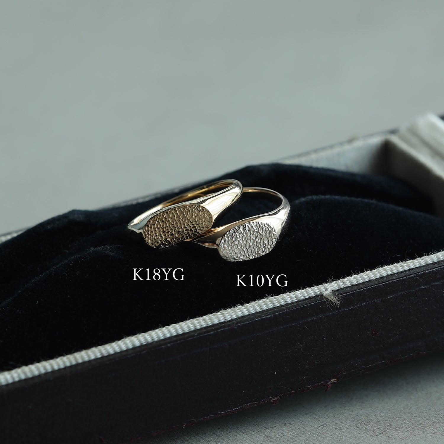 【K10YG】signet&quot;RING&quot;
